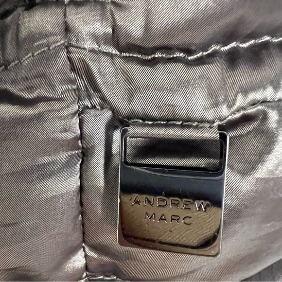 Andrew Marc Packable lightweight premium Down jacket Silver Size medium - Picture 5 of 11